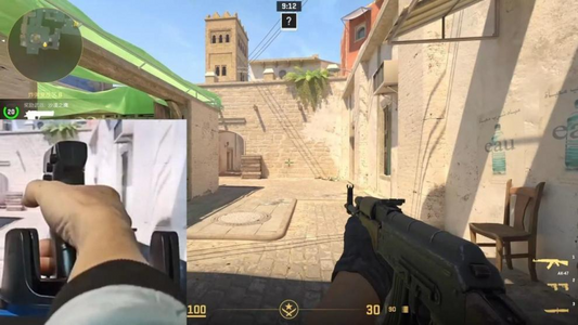 Shooting Game Mouse Gun style Vertical Handle Grip Trigger Features Pistol Vertical Dedicated Wired Peripheral