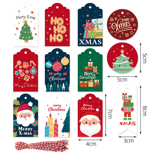Christmas tags, festival themed gift packaging cards, indoor decoration tags