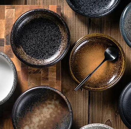 Creative retro ceramic plates plates dishes sushi plates tableware snack plates