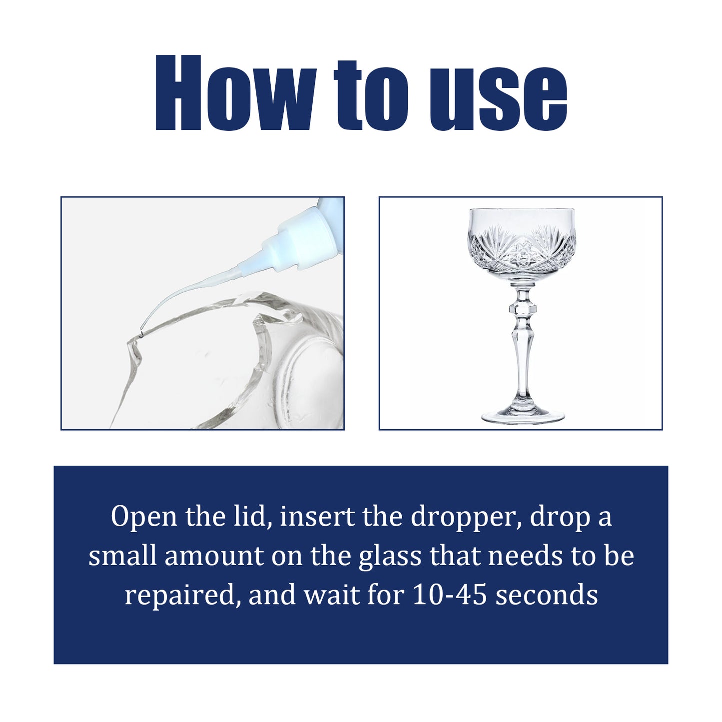 Glass Glue, Glass Ceramic Quick Bonding Repair Multi-Functional Acrylic Adhesive