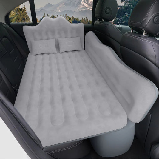 Umbrauto 29.53in/75cm Wide Car Air Mattress – Inflatable SUV, Truck & Van Back Seat Camping Bed with Pump & Pillows, Gray