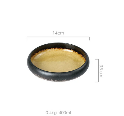 Creative retro ceramic plates plates dishes sushi plates tableware snack plates