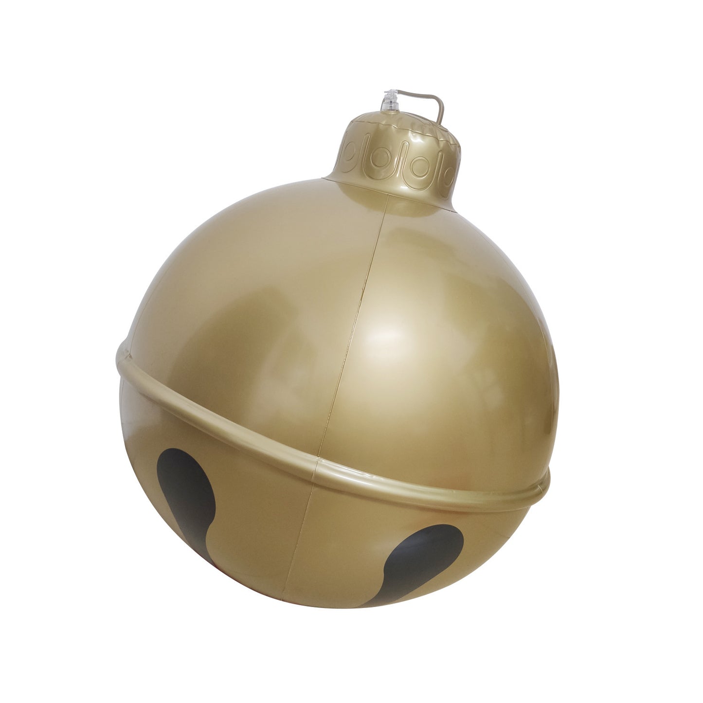 New inflatable Christmas bell with bow decoration for outdoor courtyard decoration