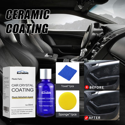 Automotive Plastic Refurbishment Coated Crystal Liquid, Instrument Panel Interior Clean Decontamination Anti-dust Refurbishment Bright Coating Liquid