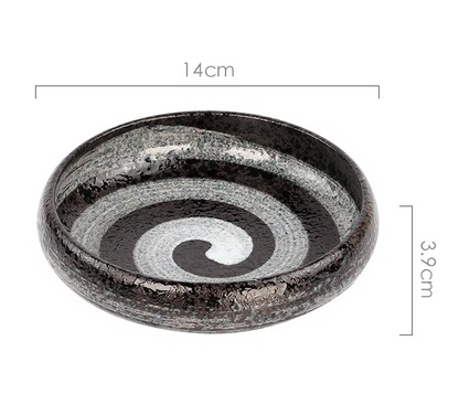 Creative retro ceramic plates plates dishes sushi plates tableware snack plates