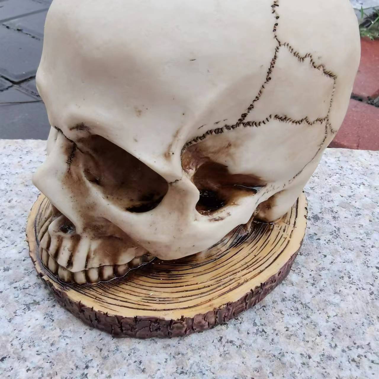 Decorative Halloween sculptures flower pots mummies creative crafts meditation skeletons