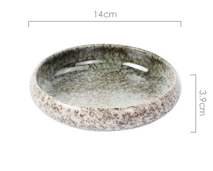 Creative retro ceramic plates plates dishes sushi plates tableware snack plates