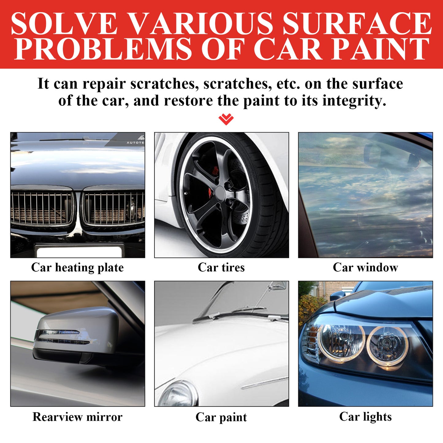 Car Paint Scratch Remover, Car Paint Scratch Repair Cleaning Cloth Scratch Maintenance Agent