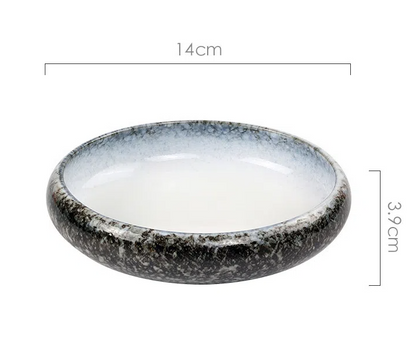 Creative retro ceramic plates plates dishes sushi plates tableware snack plates