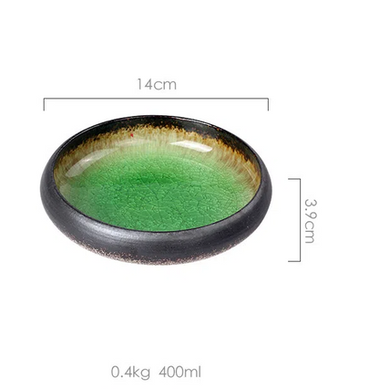 Creative retro ceramic plates plates dishes sushi plates tableware snack plates