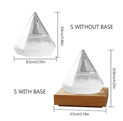 65x115mm Transparent Droplet Storm Glass Water Drop Weather Storm Forecast Predictor Monitor Bottle Barometer Home Decor