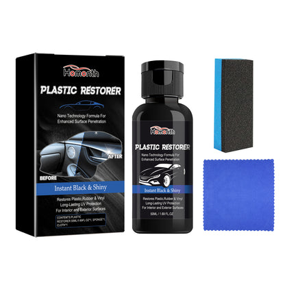 Plastic Restorer, Clean Interior Seat Dashboard Decontamination Polish Maintenance Refurbished Cleaner