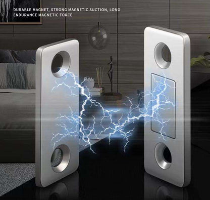 Punch Free Ultra-Thin Invisible Door Suction Sliding Door Wardrobe Door Magnetic Double Magnet Sliding Door Cabinet Strong Magnetic Absorption