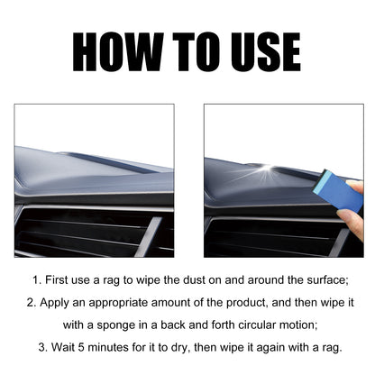 Plastic Restorer, Clean Interior Seat Dashboard Decontamination Polish Maintenance Refurbished Cleaner