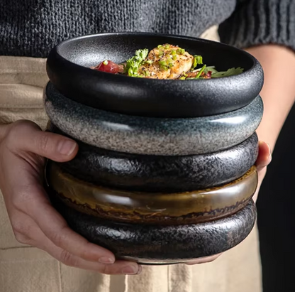 Creative retro ceramic plates plates dishes sushi plates tableware snack plates