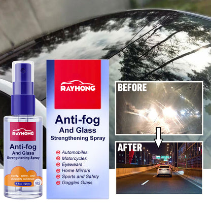 Anti-Fog Spray, Car Windscreens Long-Lasting Anti-Fog Anti-Rain And Cleaning Spray