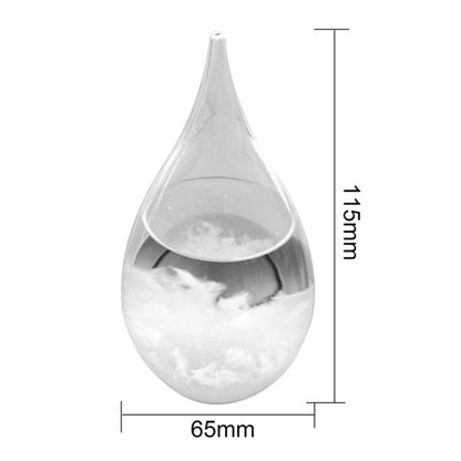 65x115mm Transparent Droplet Storm Glass Water Drop Weather Storm Forecast Predictor Monitor Bottle Barometer Home Decor