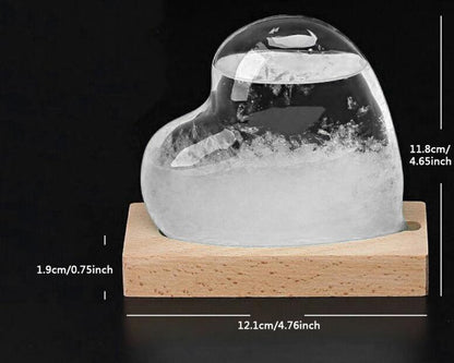 65x115mm Transparent Droplet Storm Glass Water Drop Weather Storm Forecast Predictor Monitor Bottle Barometer Home Decor