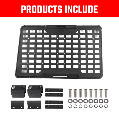 Rear Window Molle Panel System for 2018-2024 Jeep Wrangler JL 4Doors - Modular Storage and Protective Decoration