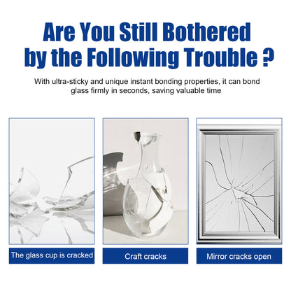 Glass Glue, Glass Ceramic Quick Bonding Repair Multi-Functional Acrylic Adhesive