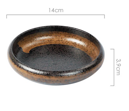 Creative retro ceramic plates plates dishes sushi plates tableware snack plates