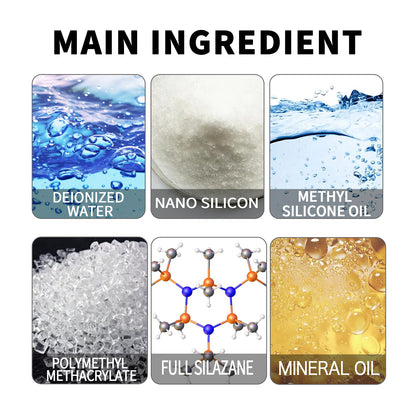 Automotive Plastic Refurbishment Coated Crystal Liquid, Instrument Panel Interior Clean Decontamination Anti-dust Refurbishment Bright Coating Liquid