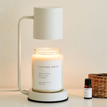 Modern Candle Warmer Table Light Metal Wax Burner Dimmable Candle Table Lamp Desk Lamp for Bedroom Living Room Atmosphere light（No aromatherapy）