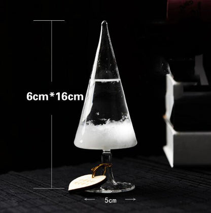65x115mm Transparent Droplet Storm Glass Water Drop Weather Storm Forecast Predictor Monitor Bottle Barometer Home Decor