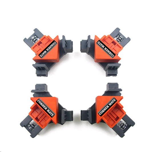 4 pcs 90 Degree Right Angle Clamp Fixing Clips Picture Frame Corner Clamp Woodworking Hand Tool Angle Clamps Pipe Clamp