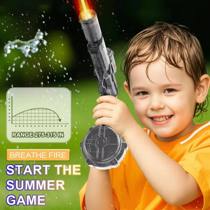 Electric water gun with nozzle flame muzzle automatic spray gun remote